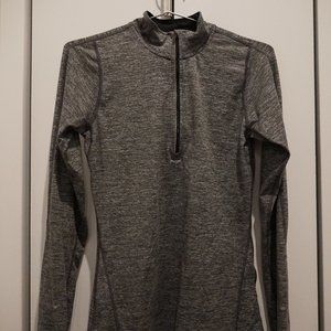 Gray Nike Dri-Fit Long-Sleeve Running Top